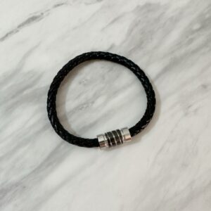 Black Leather Bracelet