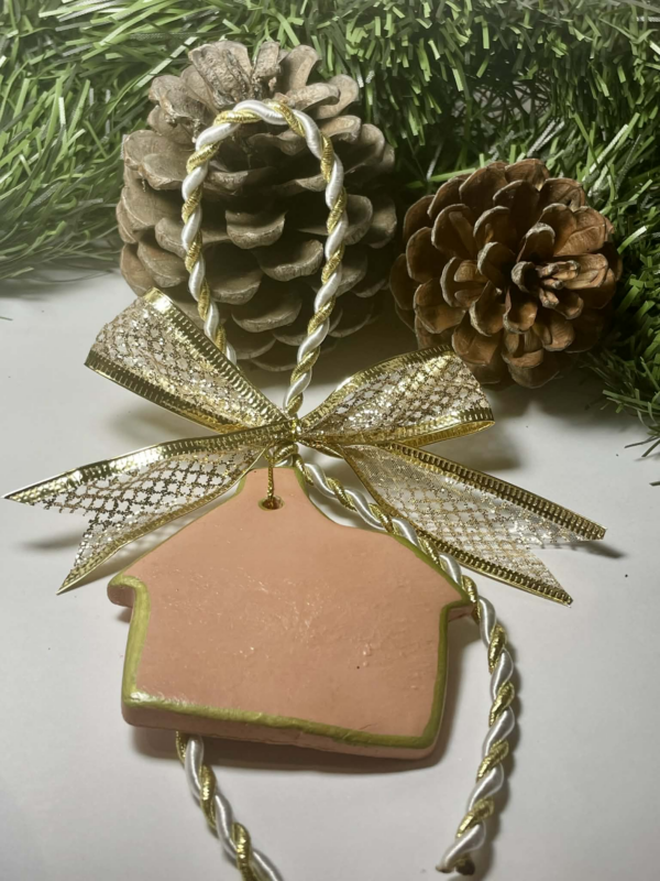 Χριστουγεννιάτικο διακοσμητικό από πηλό