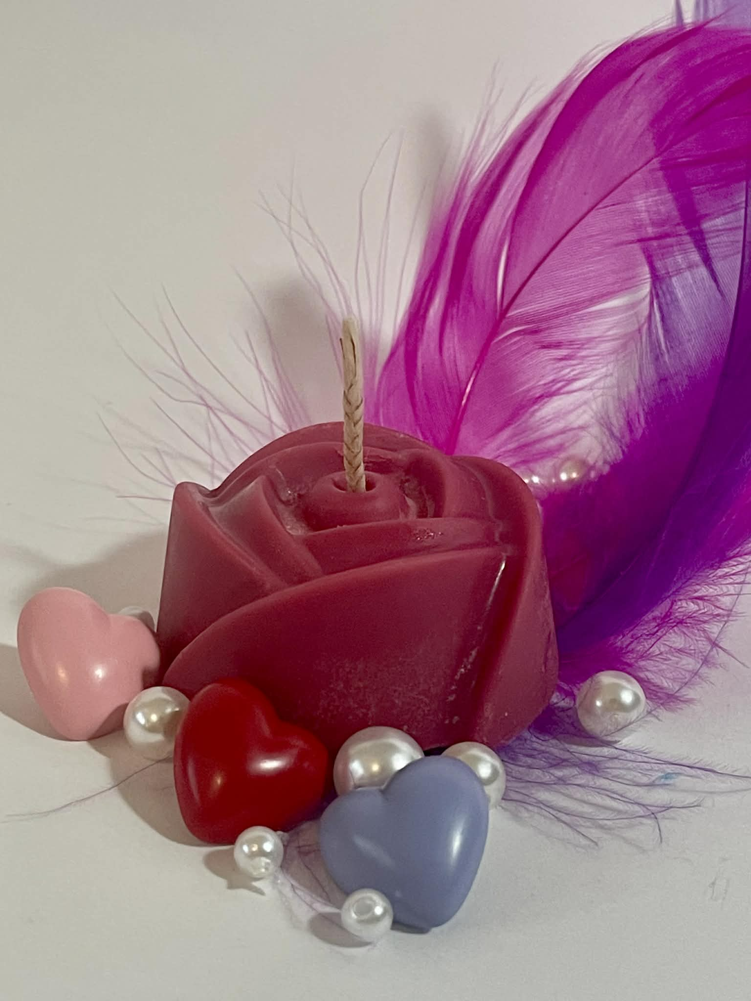 Rose candle