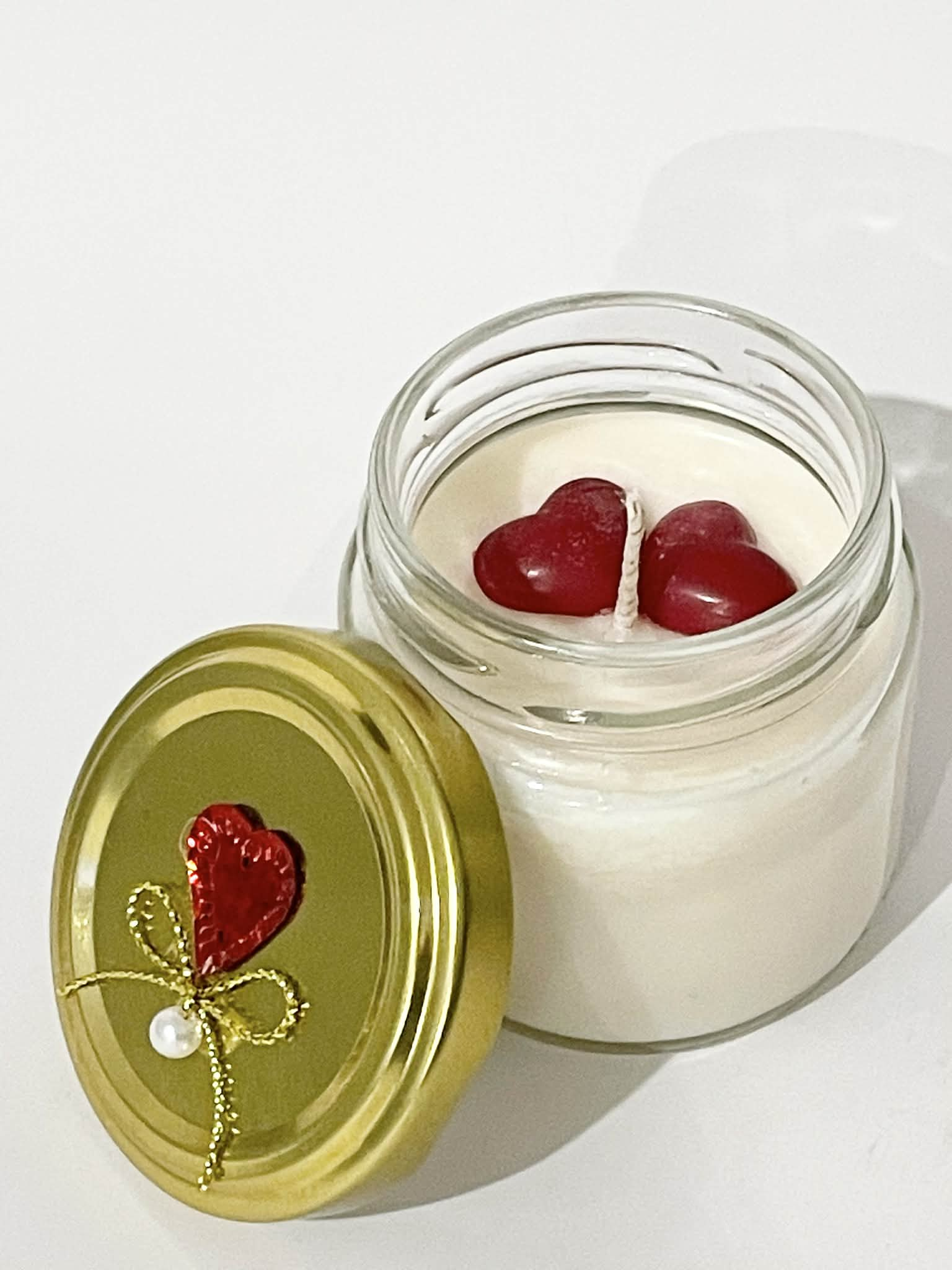 Valentine’s Κερί με Καρδιές